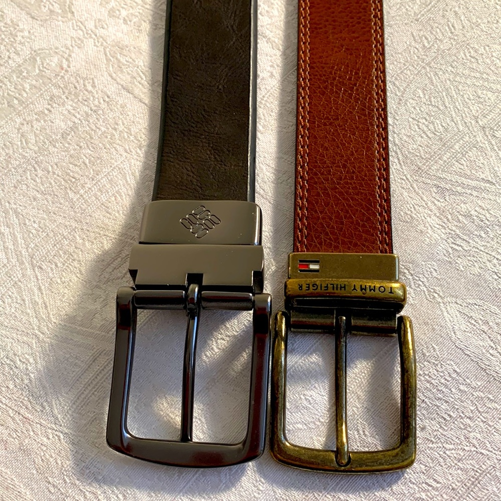 Tommy Hilfiger & Columbia men’s belts lot of 2